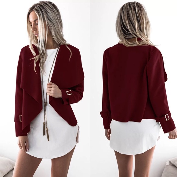 Jackets & Blazers - Burgundy light jacket